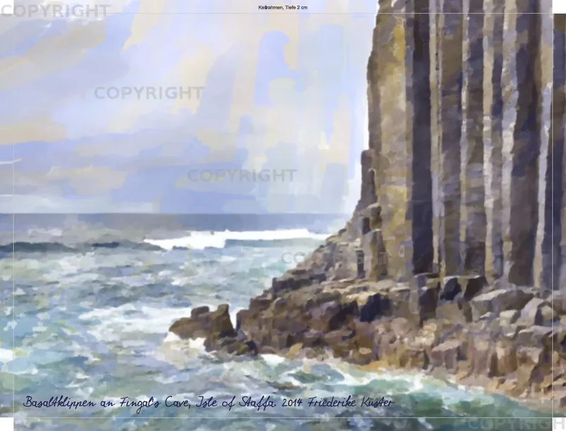 Basaltklippen an Fingal's Cave, Isle of Staffa