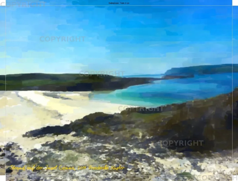 Strand auf der Insel Canna