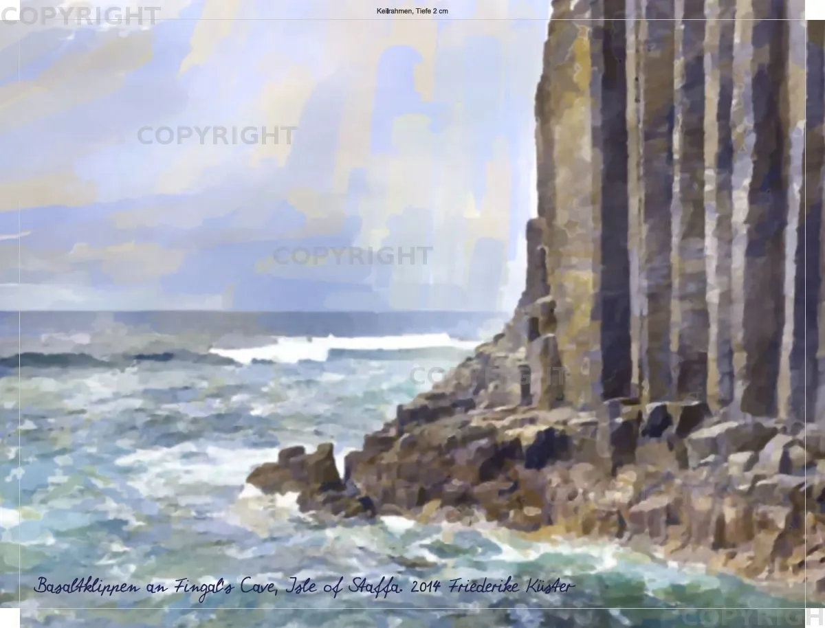 Basaltklippen an Fingal's Cave, Isle of Staffa
