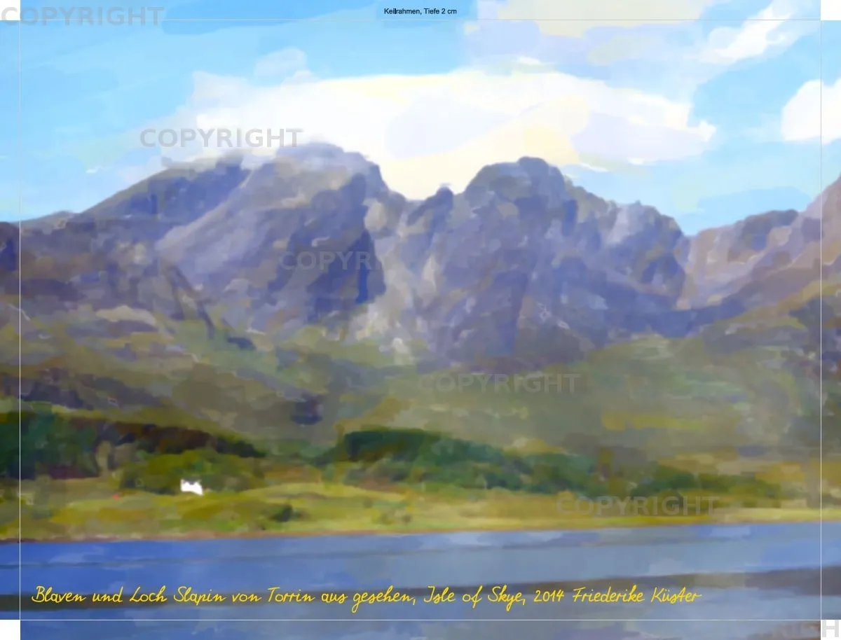 Blaven und Loch Slapin von Torrin aus gesehen, Isle of Skye,