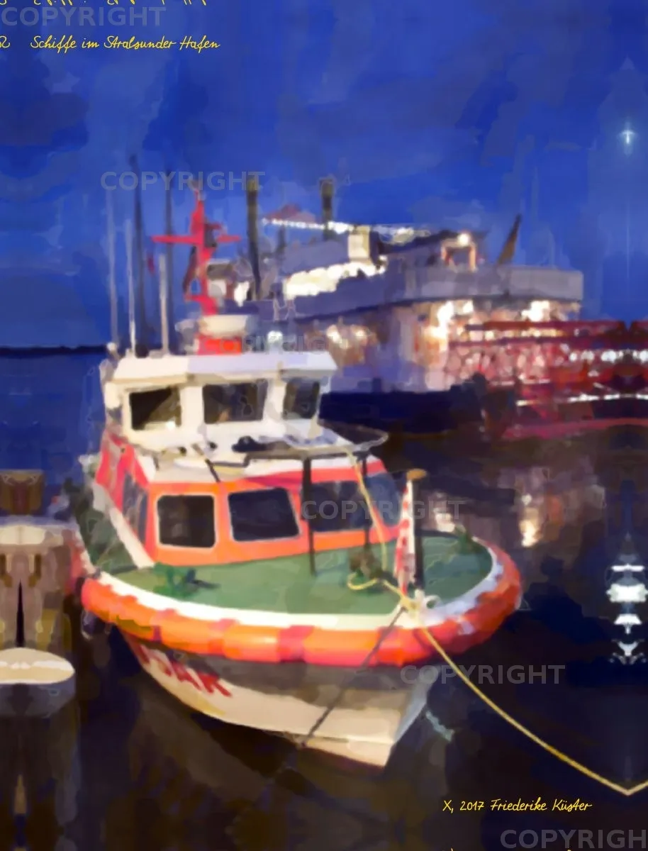 Schiffe im Stralsunder Hafen