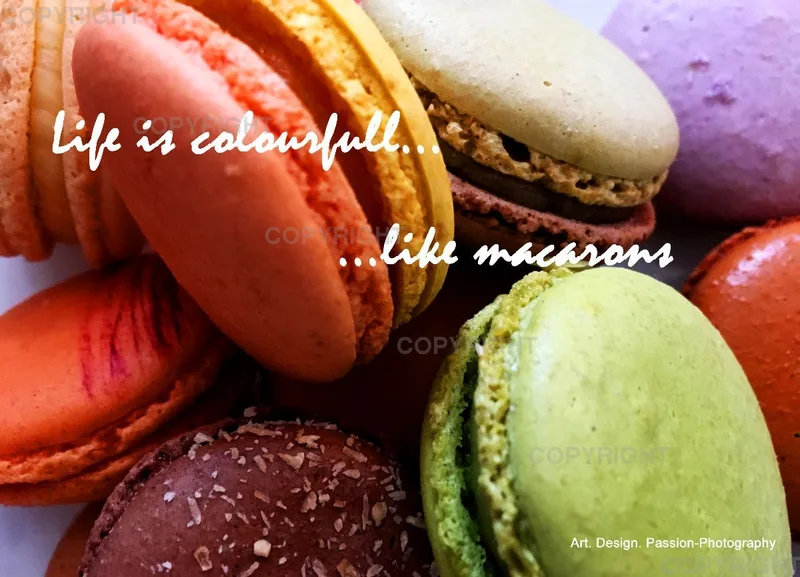 Life is colourful like macarons