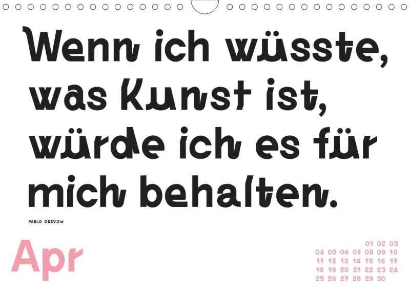 Fotokalender ART IS FREEDOM IS ART