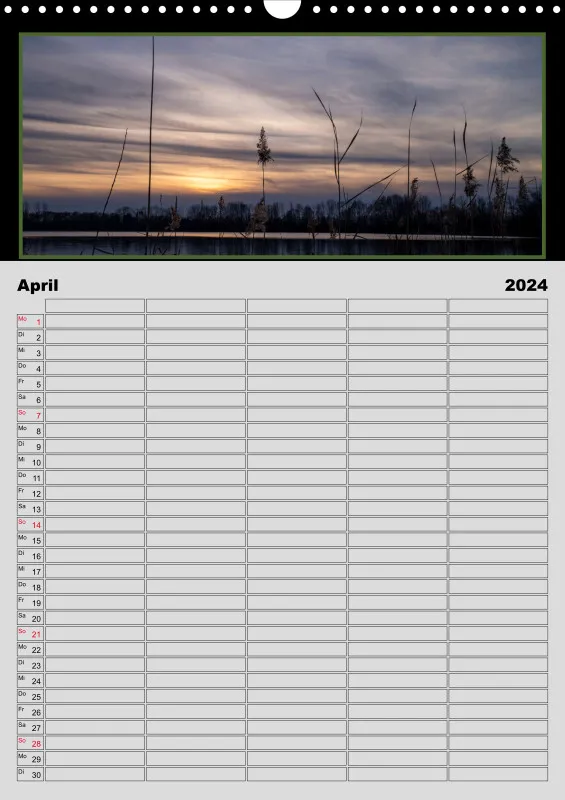 Moosburg an der Isar 2024 Familienplaner A3