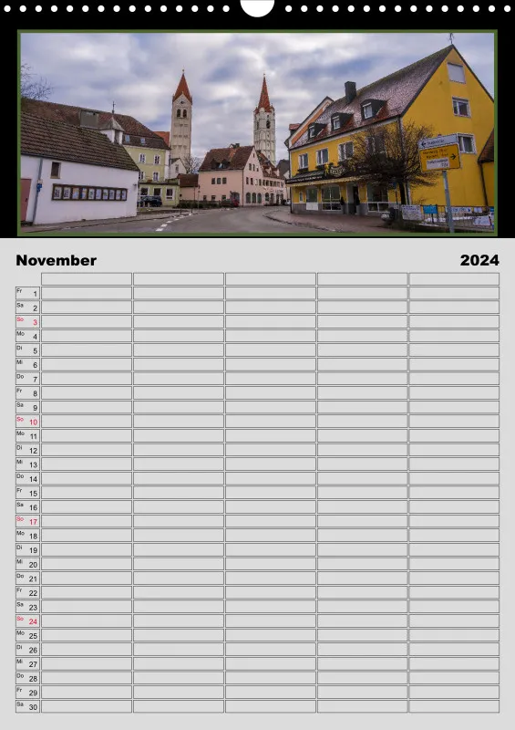Moosburg an der Isar 2024 Familienplaner A3