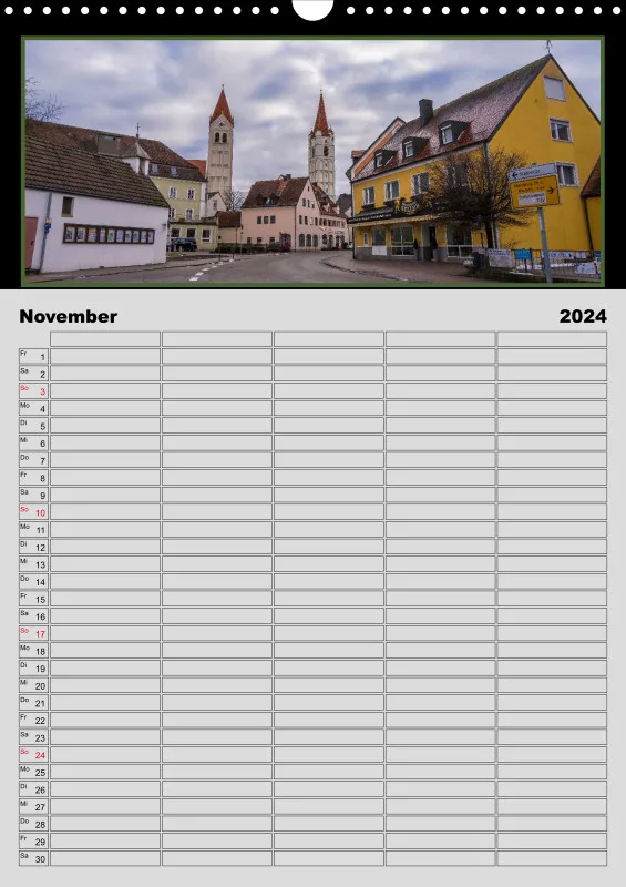 Moosburg an der Isar 2024 Familienplaner A3
