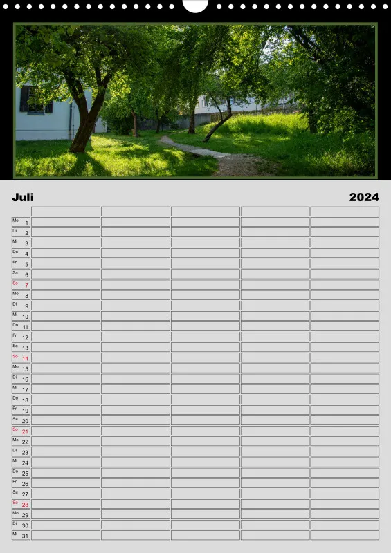 Moosburg an der Isar 2024 Familienplaner A3