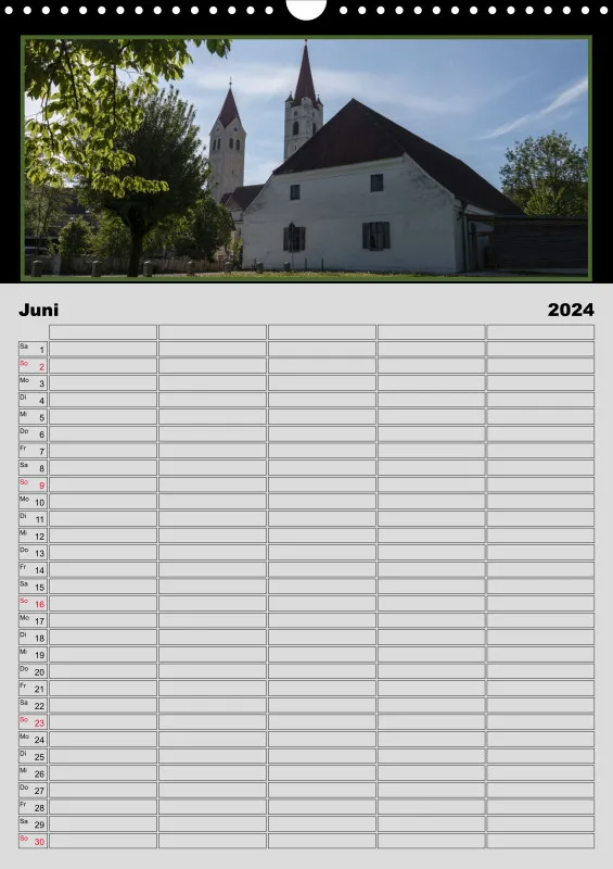 Moosburg an der Isar 2024 Familienplaner A3