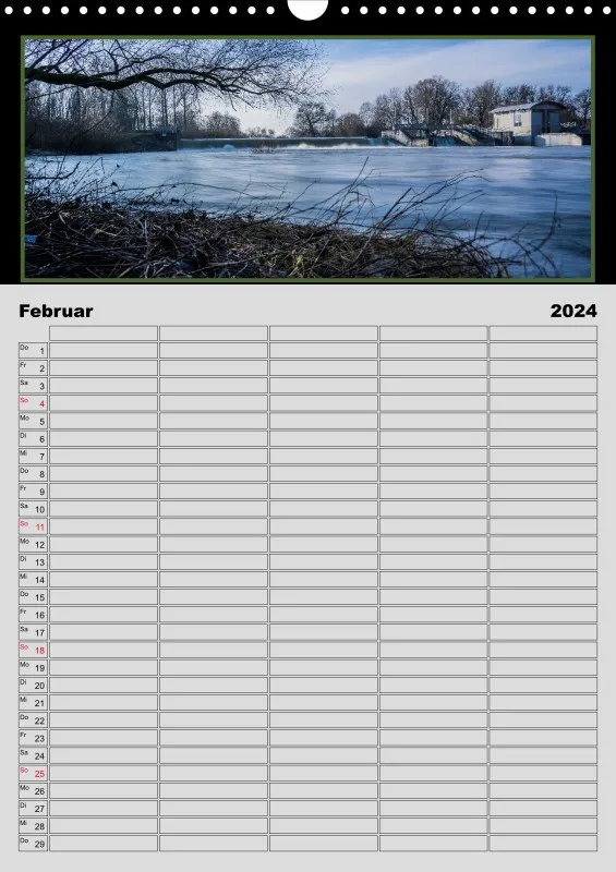 Moosburg an der Isar 2024 Familienplaner A3