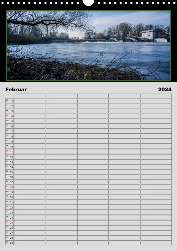 Moosburg an der Isar 2024 Familienplaner A3