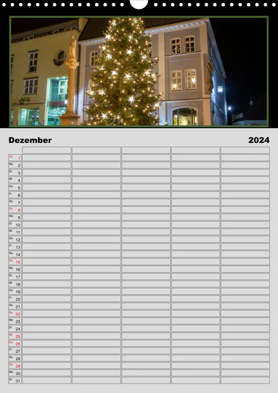 Moosburg an der Isar 2024 Familienplaner A3