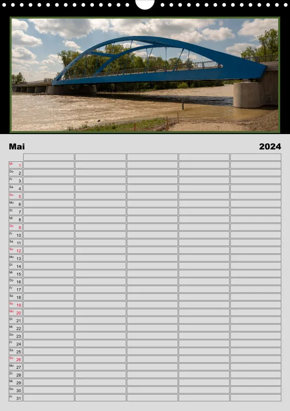 Moosburg an der Isar 2024 Familienplaner A3
