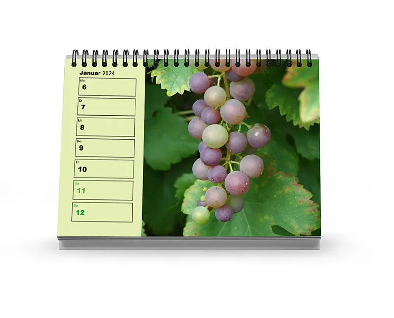 Mixen Sie einfach durch: auch für den Tischwochenkalender sind viele Kalendariendesigns verfügbar.