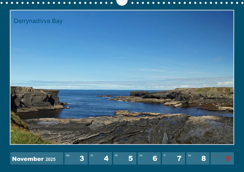 2025 A3 Wochenkalender Rundreise-Loop Head Halbinsel