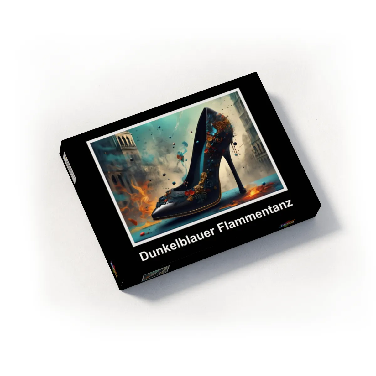Puzzle 1000 Teile Dunkelblauer Flammentanz