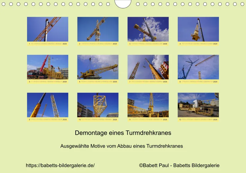 2026 A4 Demontage eines Turmdrehkranes