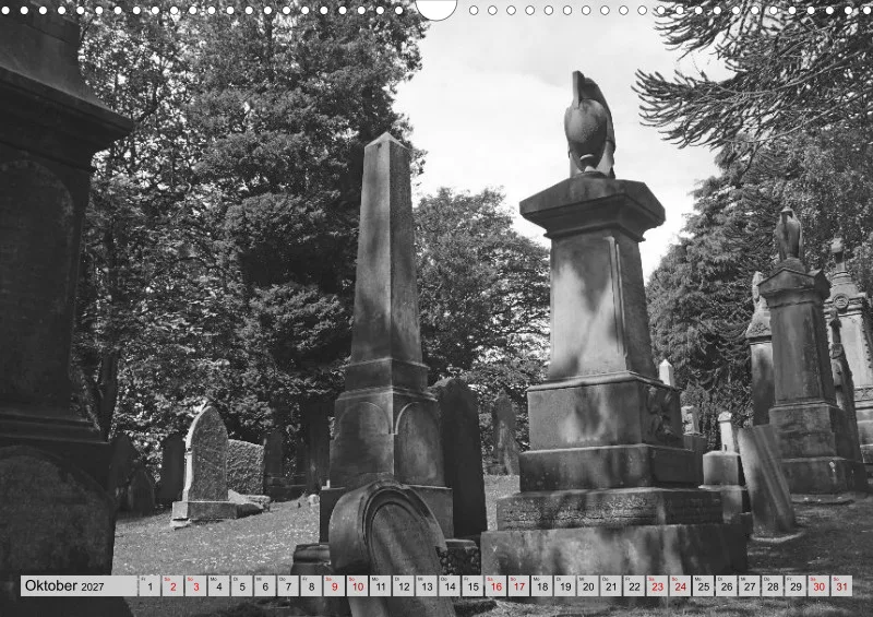 2027 A3 Ehrfürchtige Stille - Balgay Friedhof in Schottland