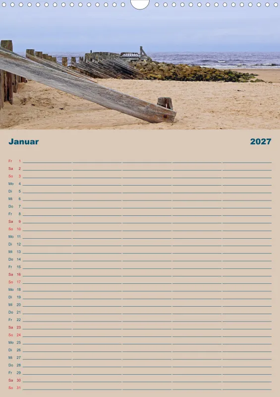 2027 A3 Planer Unterwegs am Strand