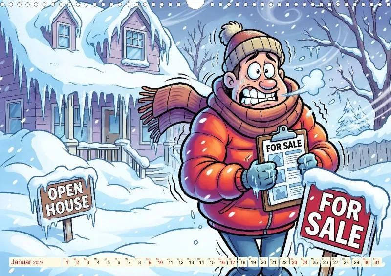 2027 A3 Provisionsfrei und garantiert witzig! Immobilienmaklern und Hausverwalter als Comic