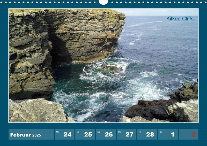 2025 A3 Wochenkalender Rundreise-Loop Head Halbinsel