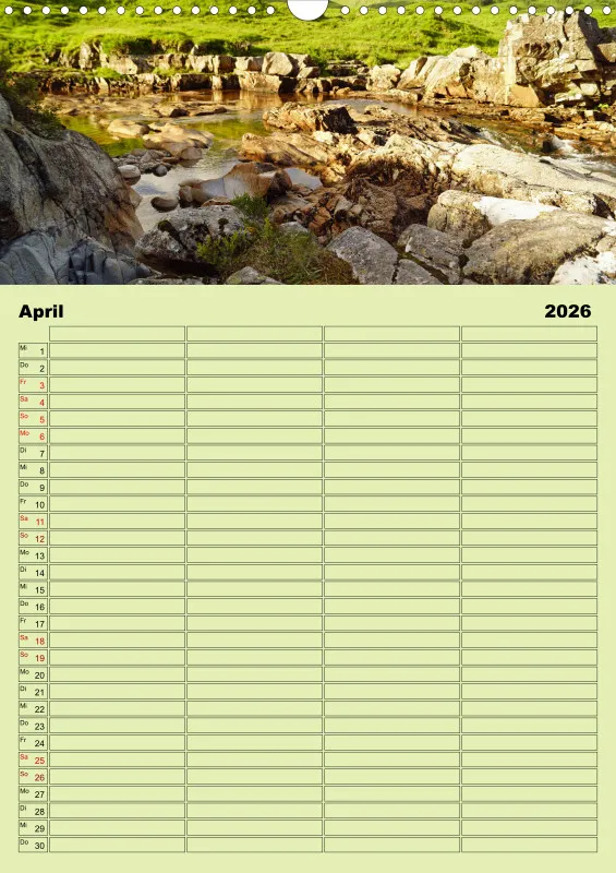 2026 A3 Planer Glen Etive-Hochland in Schottland