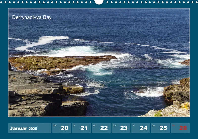 2025 A3 Wochenkalender Rundreise-Loop Head Halbinsel