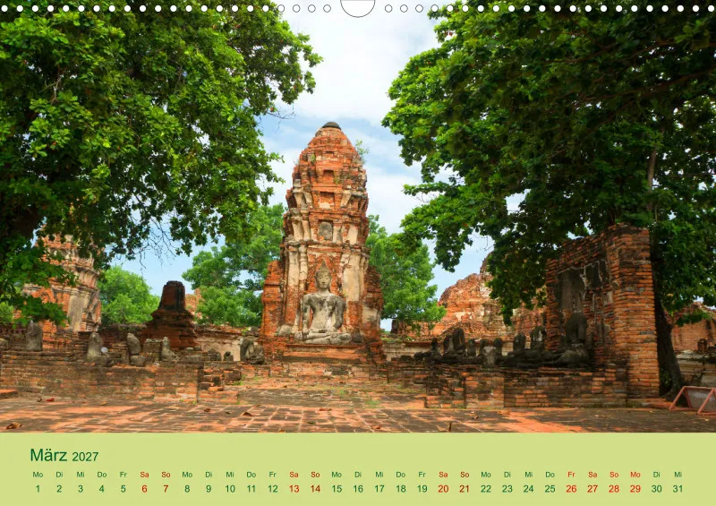 2027 A3 Wat Mahathat - Tempelanlage in Ayutthaya