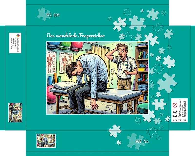 Puzzle 500 Teile Das wandelnde Fragezeichen