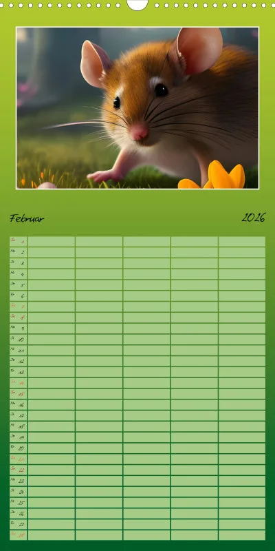 2026 Familienplaner Der Maus Kalender