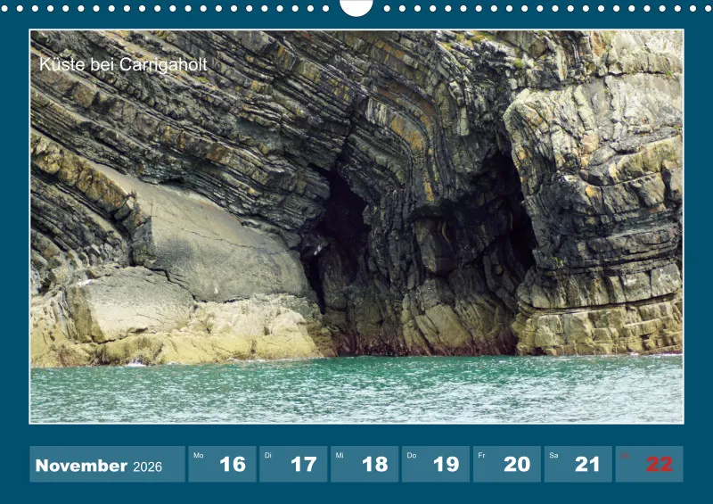 2026 A3 Wochenkalender Rundreise-Loop Head Halbinsel