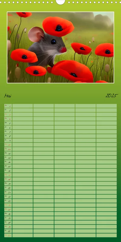 2025 Familienplaner Der Maus Kalender