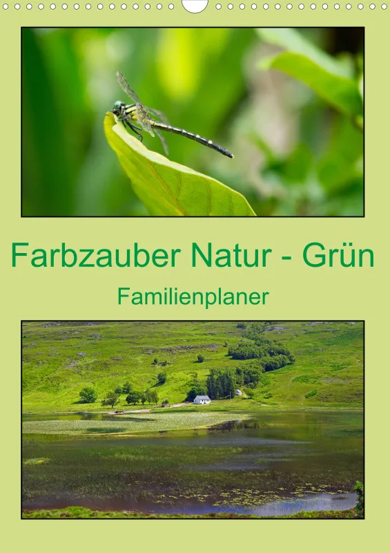 2026 A3 Planer Farbzauber Natur - Grün