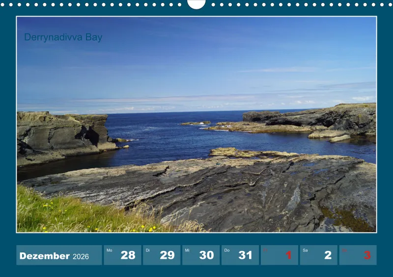 2027 A3 Wochenkalender Rundreise-Loop Head Halbinsel