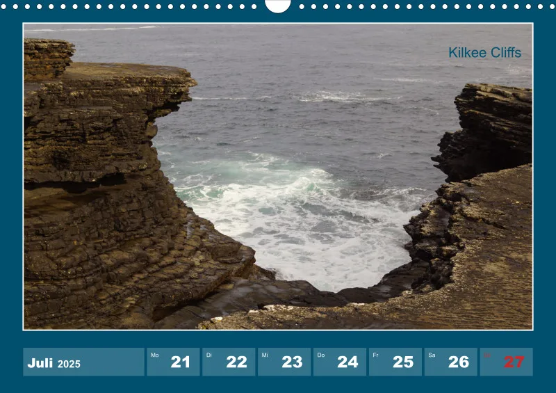 2025 A3 Wochenkalender Rundreise-Loop Head Halbinsel