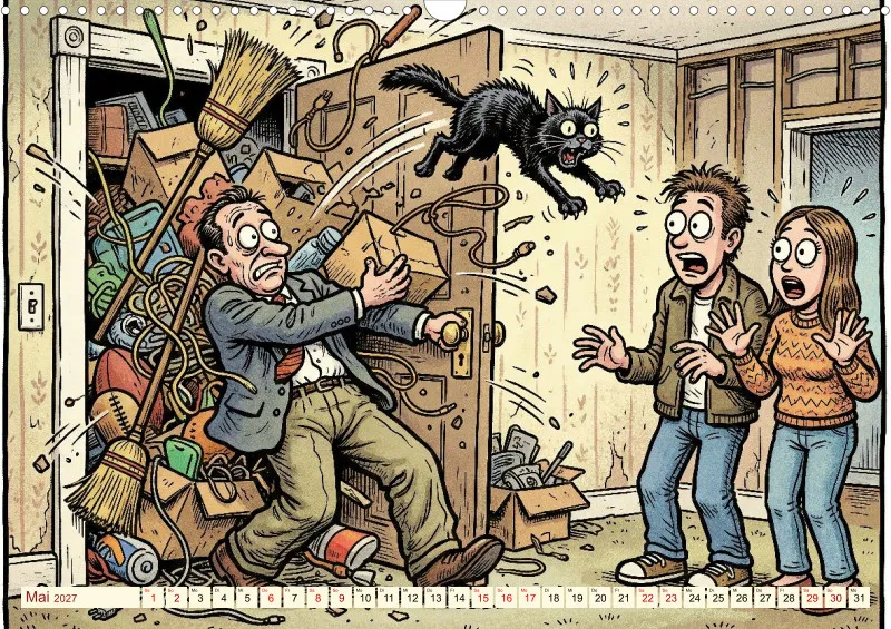 2027 A3 Provisionsfrei und garantiert witzig! Immobilienmaklern und Hausverwalter als Comic