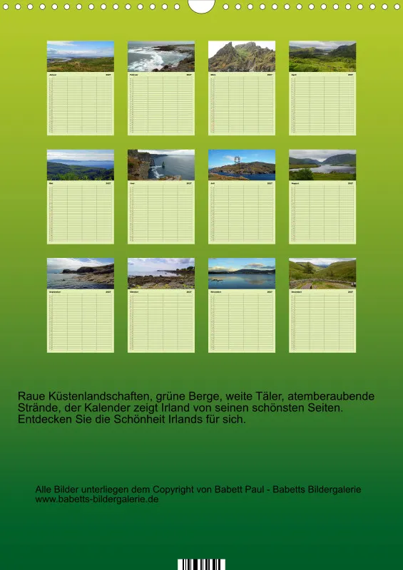 2027 A3 Planer Irische Landschaften - Rund um die grüne Insel