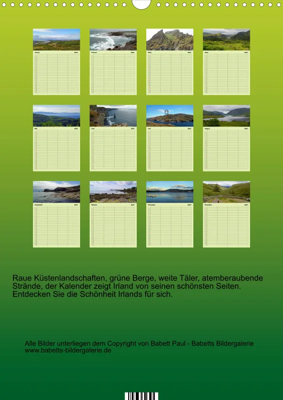 2027 A3 Planer Irische Landschaften - Rund um die grüne Insel