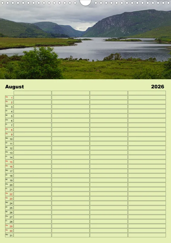 2026 A3 Planer Irische Landschaften - Rund um die grüne Insel