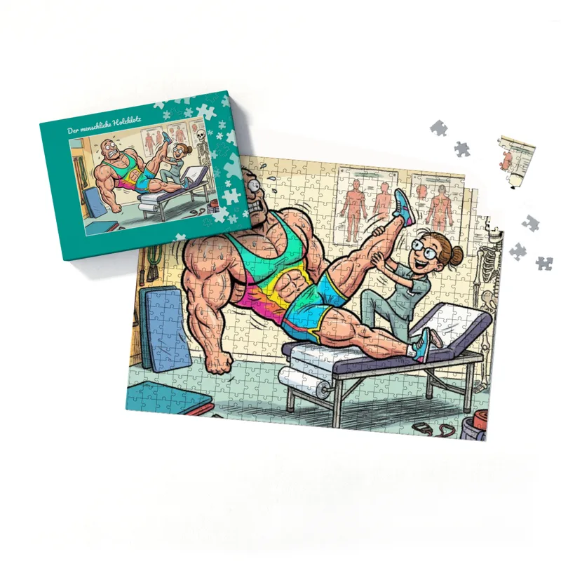 Puzzle 500 Teile Der menschliche Holzklotz