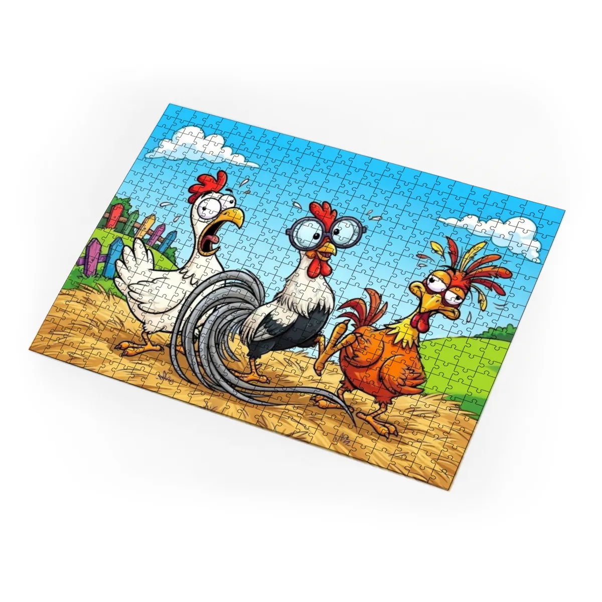 Puzzle 500 Teile Lustiges aus dem Hühnerstall