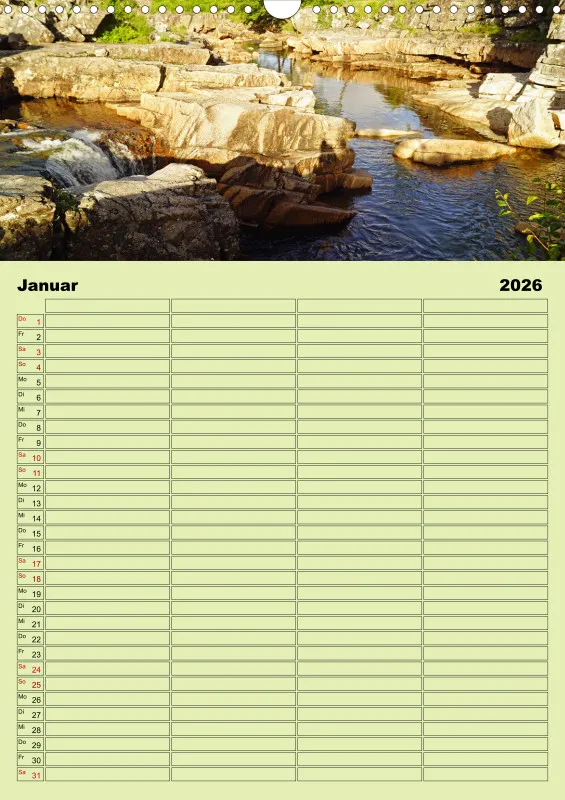 2026 A3 Planer Glen Etive-Hochland in Schottland