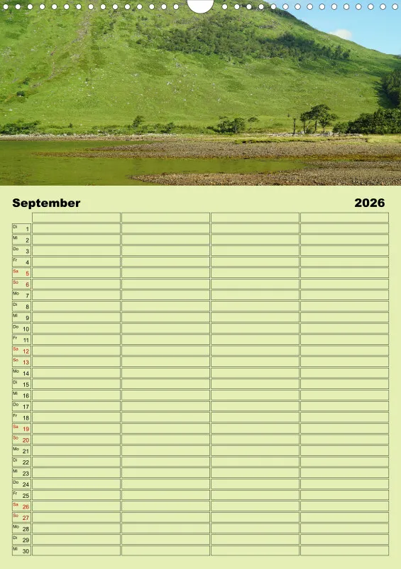 2026 A3 Planer Glen Etive-Hochland in Schottland
