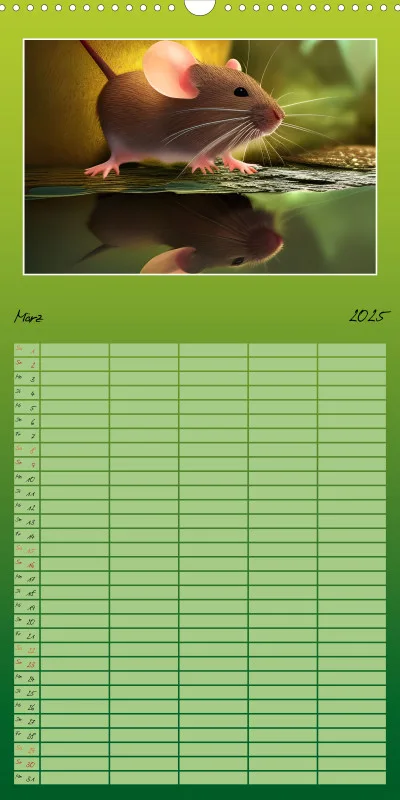 2025 Familienplaner Der Maus Kalender