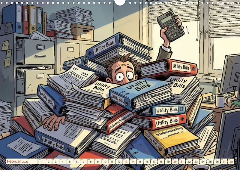 2027 A3 Provisionsfrei und garantiert witzig! Immobilienmaklern und Hausverwalter als Comic