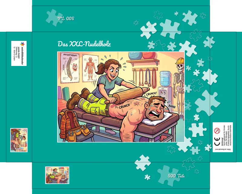 Puzzle 500 Teile Das XXL-Nudelholz