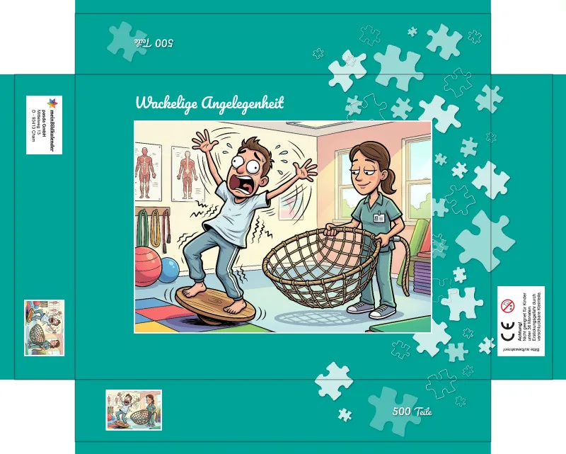 Puzzle 500 Teile Wackelige Angelegenheit