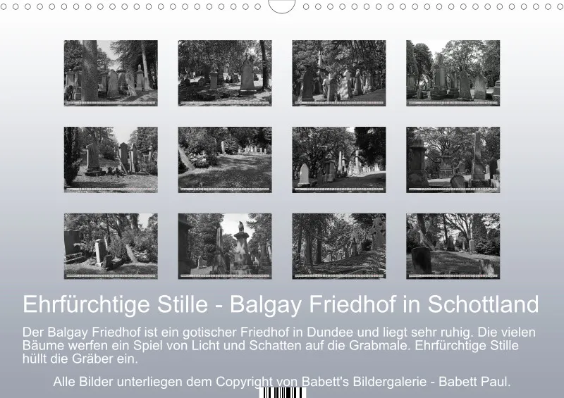 2027 A3 Ehrfürchtige Stille - Balgay Friedhof in Schottland