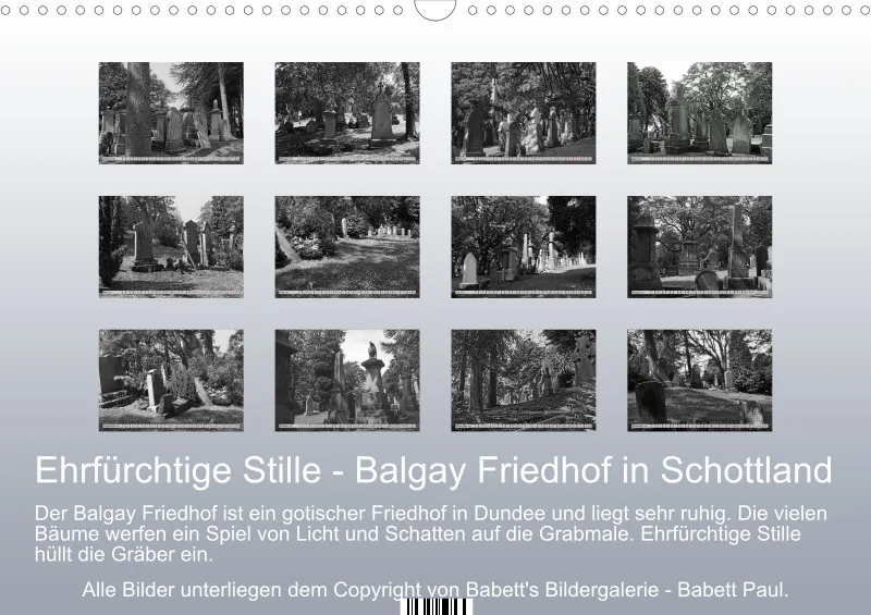 2027 A3 Ehrfürchtige Stille - Balgay Friedhof in Schottland