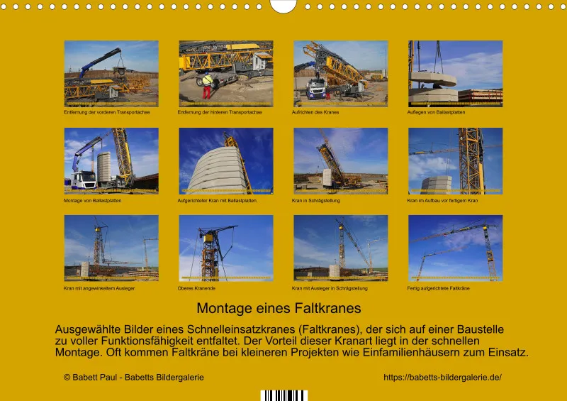 2027 A3 Montage eines Faltkranes