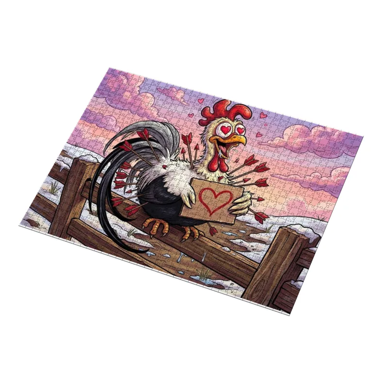 Puzzle 1000 Teile Amors Federvieh